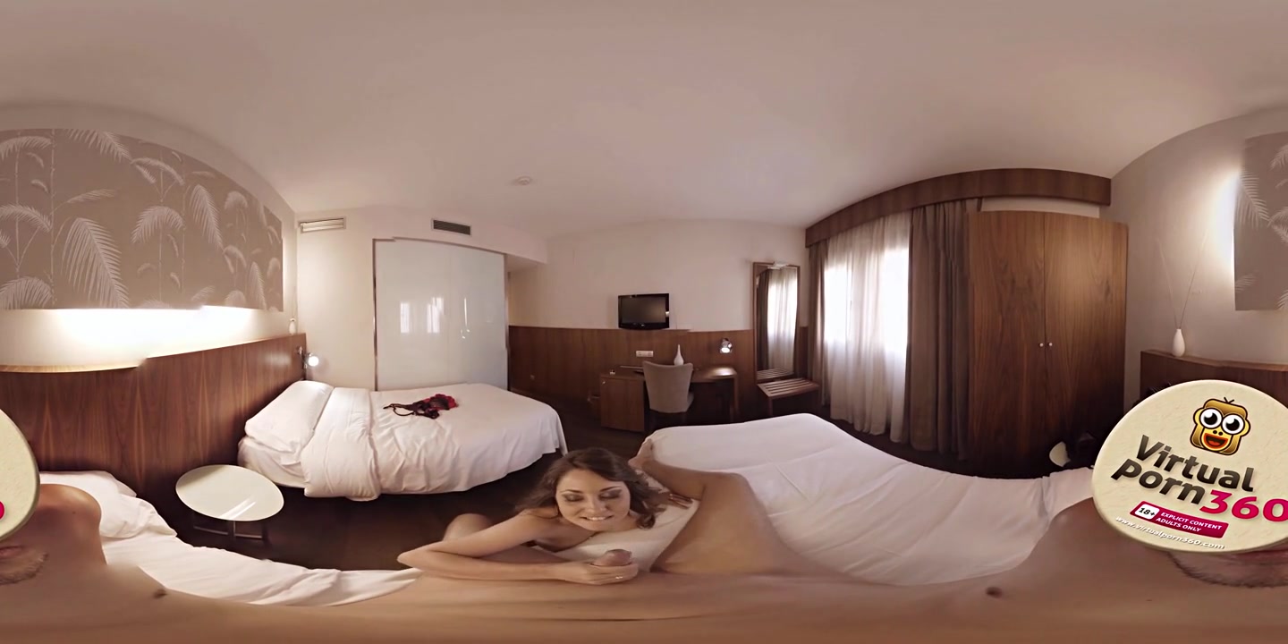 VR 360 degrees - Hot girl gets fucked hard in a hotel room