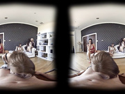 Orgy blowjob as wife present