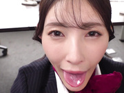 [MIAB-201] 想要做爱时就会不穿内裤只穿黑丝袜 喜欢体液的空姐14发吞精。 森沢かな【破解】 - 1of5