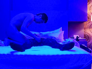 某站最新流出-一對情侶度假瘋狂啪啪 穿著情趣連體黑絲裝SM捆綁調教 毒龍口暴高潮不斷 高清無水印