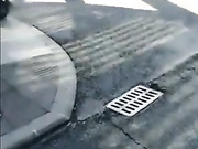 宅男看了撸断屌的粉穴美女主播户外直播超短裙，里面真空开档丝袜，一路秀到家