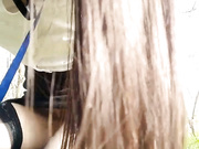 平安保险业务员马丹丹穿着性感黑丝小内裤蒙脸和单位主管树林野战各种高难度姿势干到喊救命