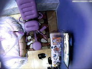 苗条性感的漂亮美女酒店炮椅上被男友各种高难度动作狂插,女说：我看见你那个东西特别恐惧,怕你找不到洞插!