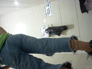 外站流出商场全景女厕偷拍来月经的妹子牛仔裤破得真有特色