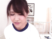 穿上體操服超正爆乳美女