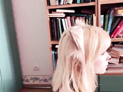 把性感的狐狸硬操，嘴里叼着Cosplay